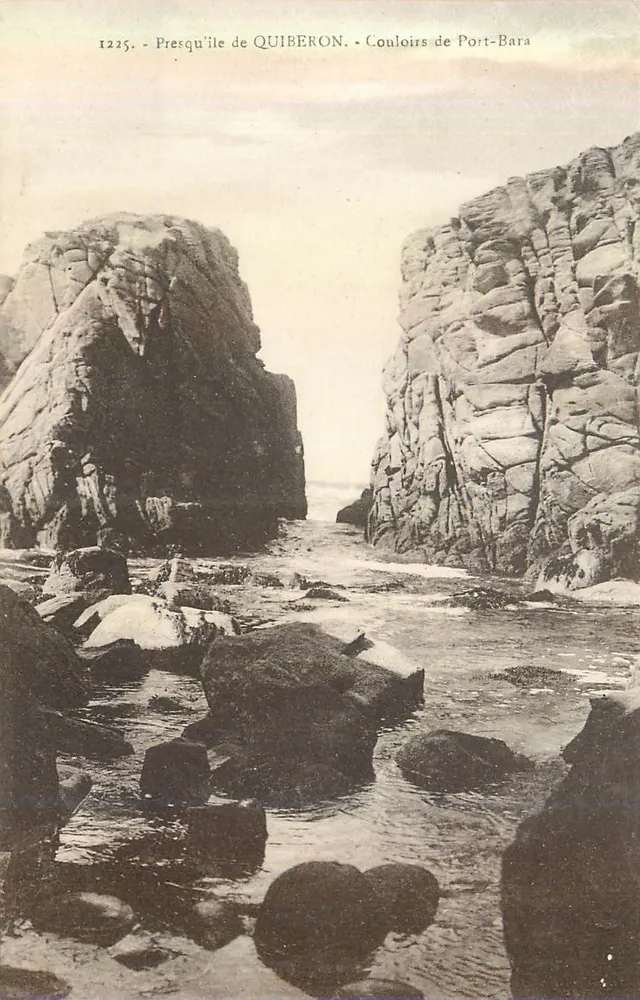 Presqu'île de Quiberon — Couloirs de Port-Bara — Laurent-Nel, Rennes, n°1225 - Vorderseite