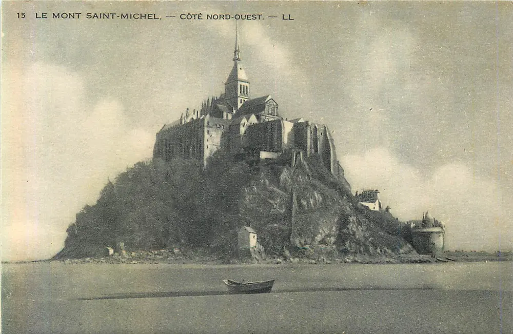 Le Mont Saint-Michel — Côté Nord-Ouest — LL - Recto