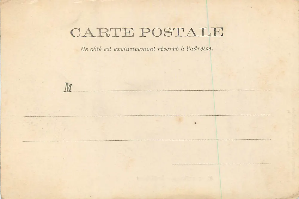 Alençon (Orne) — O Castelo — Hachette et Cie, fot. - Verso