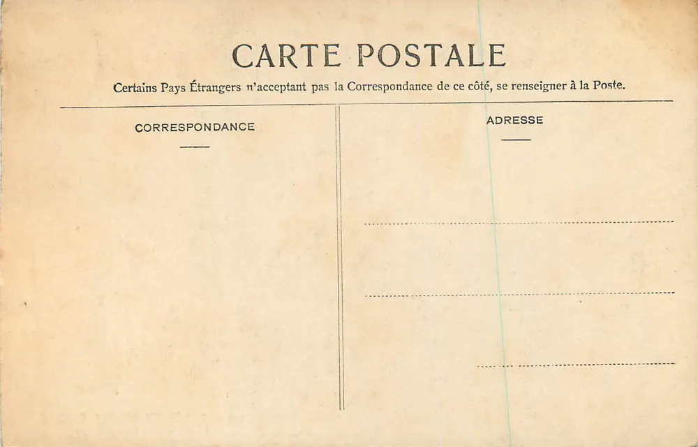 Le Gutenberg (Mont Ussy) — Forêt de Fontainebleau — unbekannter Verlag, n° 120 - Rückseite