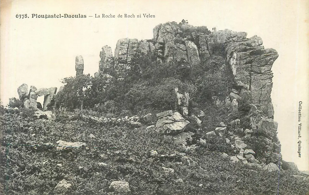 Plougasatel-Daoulas — La Roche de Roch ni Velen — Collection Vihard, Quimper - Recto