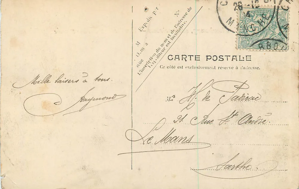 Cherbourg, seine Umgebung — Urville — Das alte Spinnerei-Gebäude - Rückseite