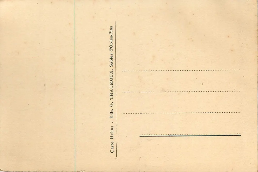 Cap Fréhel — Extremste Spitze des Cap Fréhel (Einzigartige Ansicht) — G. Thaumoux, Sables-d'Or-lès-Pins - Rückseite