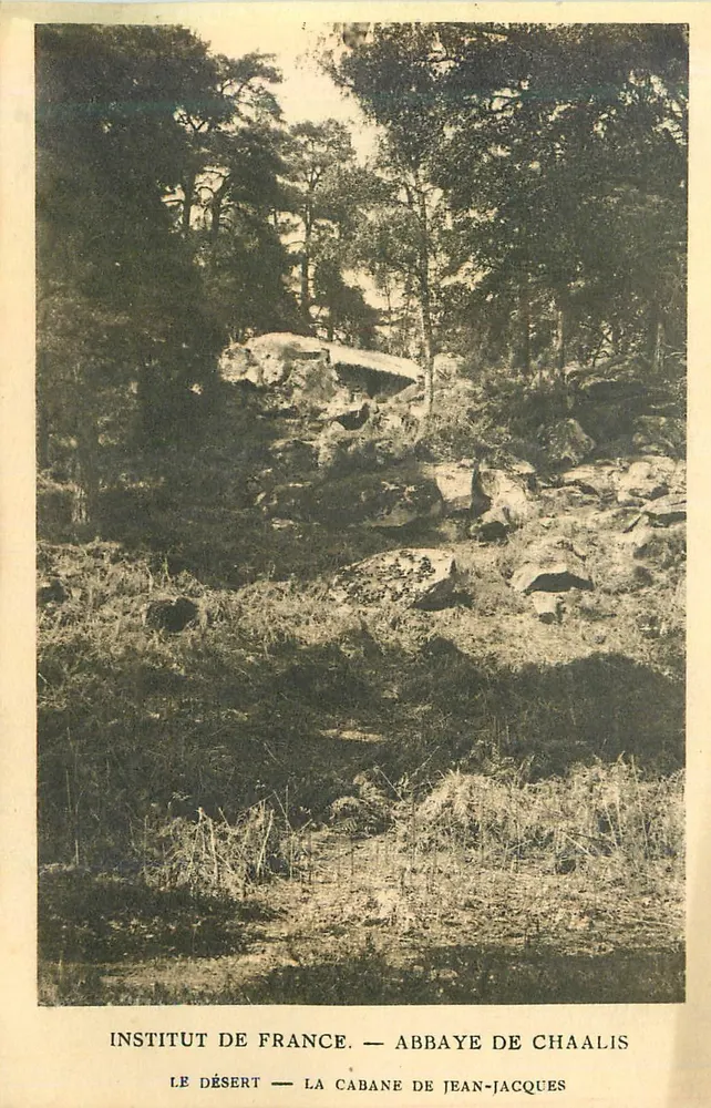 Das Desert — Hütte von Jean-Jacques — Abtei Chaalis — Institut de France - Vorderseite
