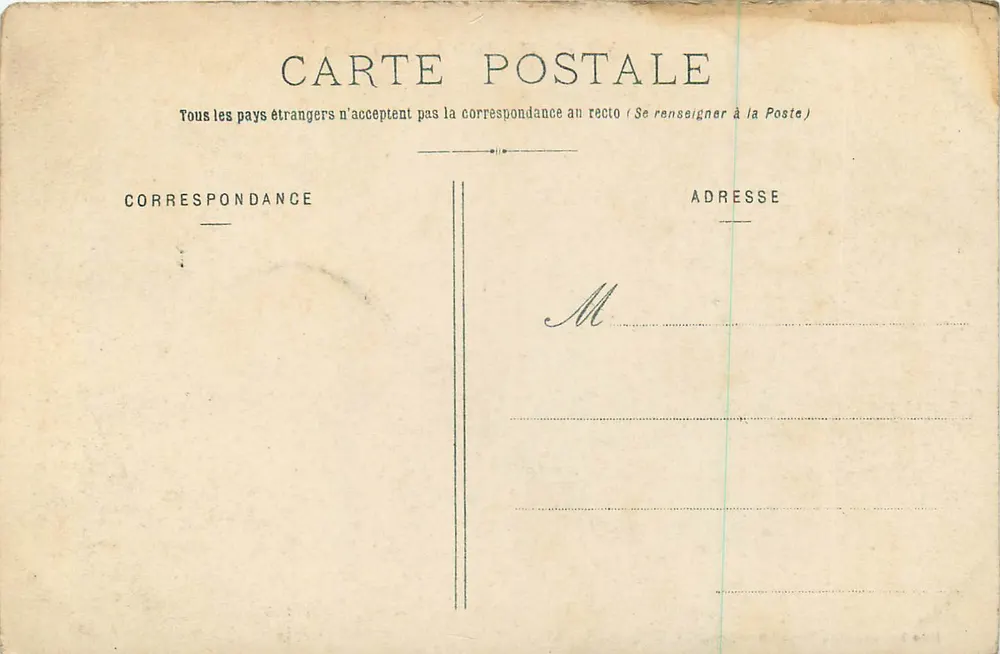 Versailles - Palácio do Petit Trianon — Mme Moreau, édit., Versailles - Verso