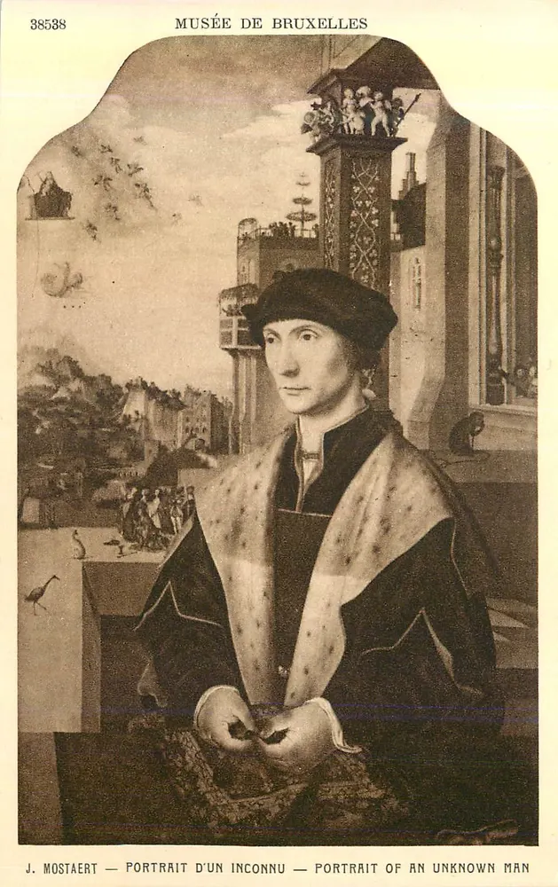 Portrait d'un inconnu — Musée de Bruxelles — J. Mostaert — n° 38538 - Recto