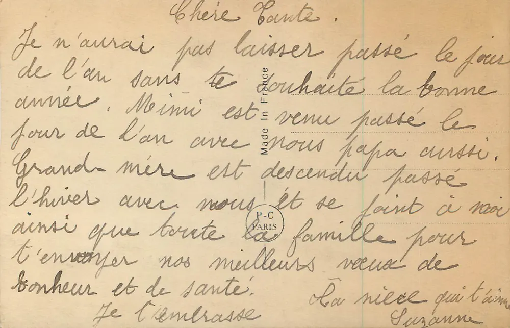 Jovem mulher com vestido de renda — PC Paris 1580 - Verso