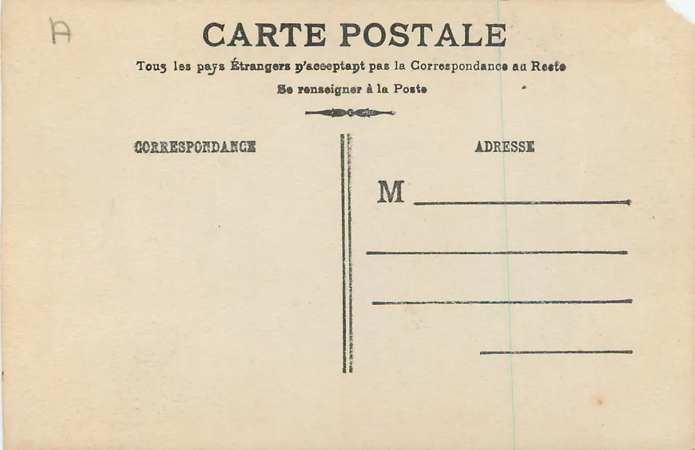 Couple amoureux — scène de jardin — éditeur inconnu, n° 65 - Verso