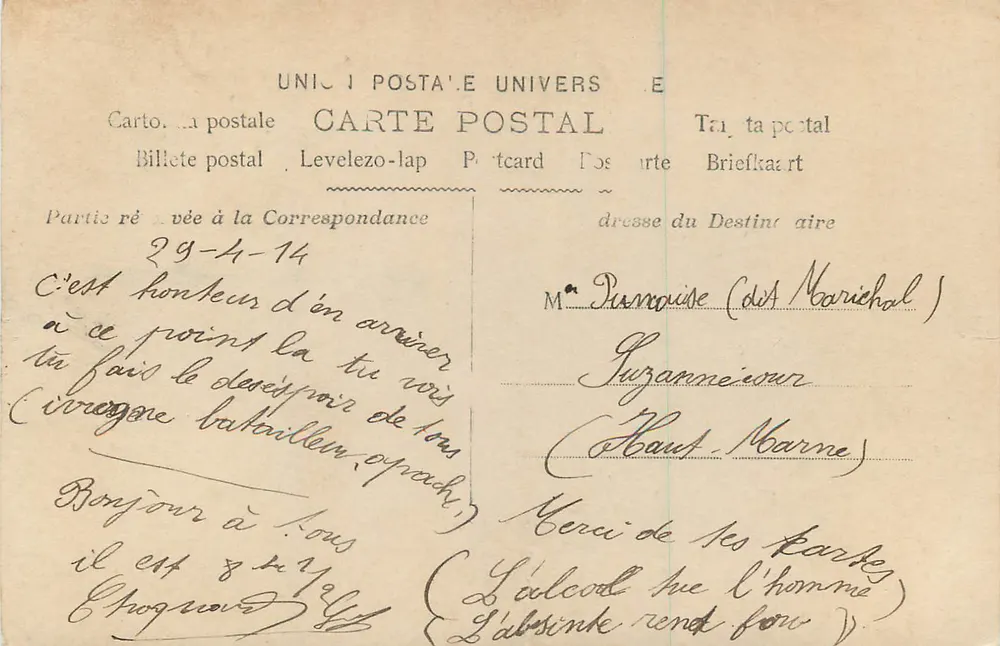Homem em traje da época segurando uma faca — cena de rua — editor 'UNI. I POSTA'.E UNIVERS E, n°29 - Verso