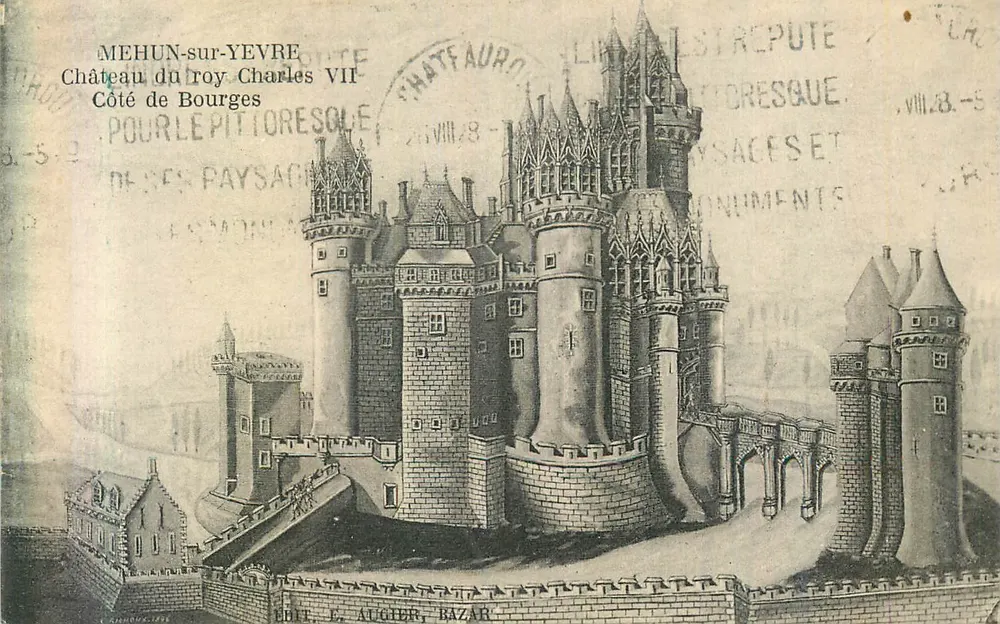 Mehun-sur-Yèvre — Schloss des Königs Charles VII — Éd. L. Augier, Bazar - Vorderseite