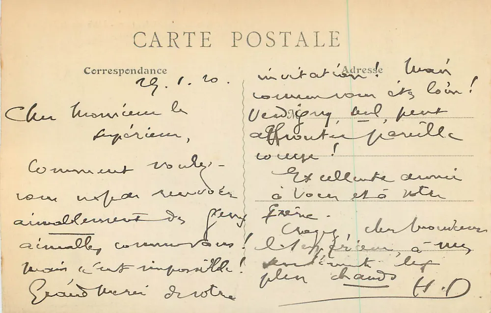 Saint-Satur - L'Abside de l'Église — Éditeur inconnu, n° 543 - Verso