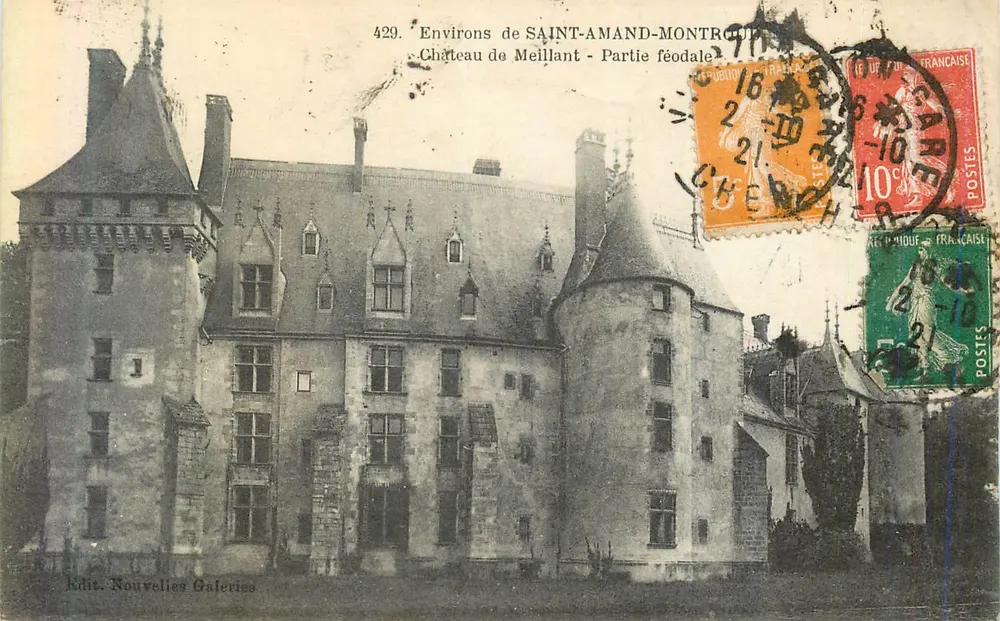 Schloss Meillant — Feudalteil — Éd. Nouvelles Galeries, n°429 - Vorderseite
