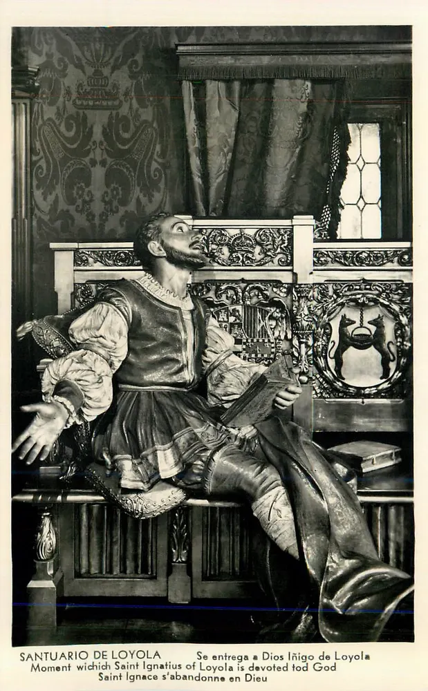 Santuario de Loyola — Saint Ignace surrenders to God — Manipel Rte. No. 142205 - Front