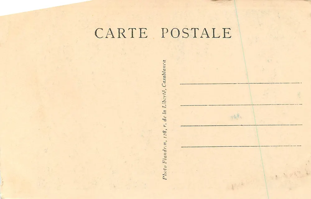 Mazagan - Wachezimmer portugiesischen Stils (13. Jahrhundert) — Foto Flandrin, Nr. 337 - Rückseite