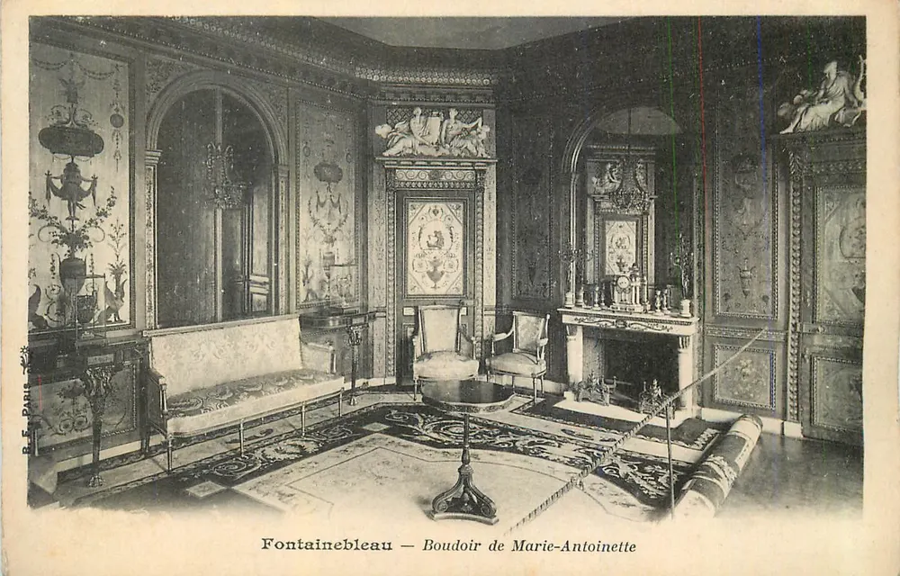 Fontainebleau — Boudoir von Marie-Antoinette — R.E. Paris - Vorderseite