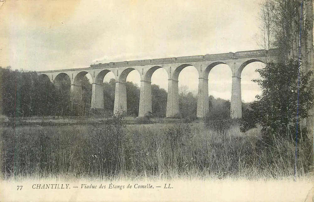 Chantilly — Viaduc des Étangs de Comelle — LL. - Front