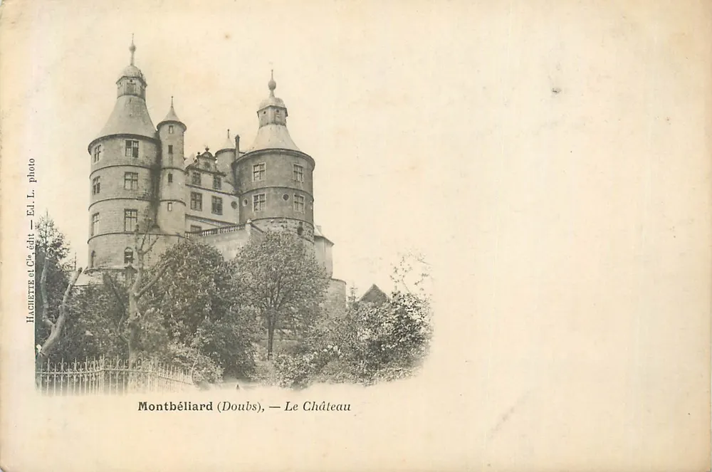 Montbéliard (Doubs) — Il Castello — Hachette et Cie, foto — Ed. L. - Recto