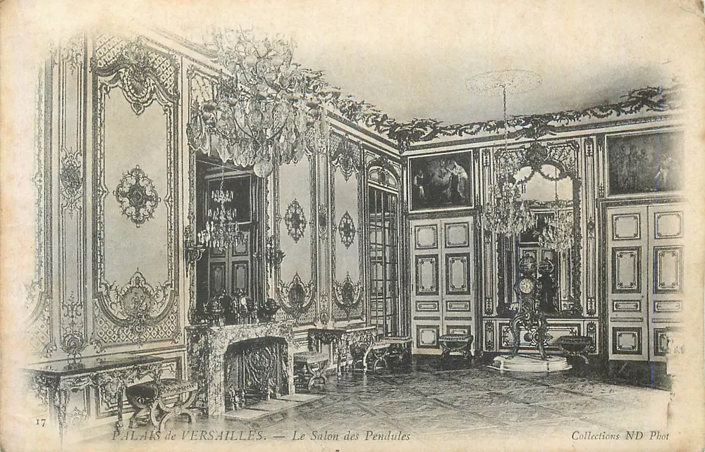 Palácio de Versalhes — O Salão dos Relógios — Coleções ND Phot - Frente