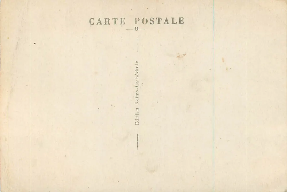 Reims — Die Kathedrale und die Stadt in Ruinen — Édition Reims-Cathédrale - Rückseite