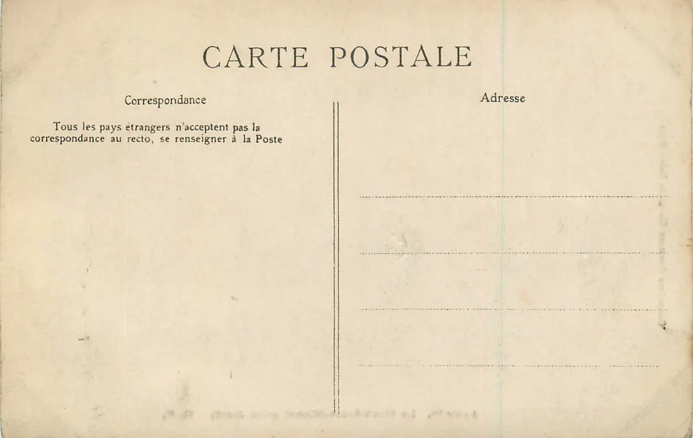 Le Mont Saint-Michel (côté Nord) — vue du mont avec abbaye — G.F. / Collection Germain Fils aîné, Saint-Malo - Verso