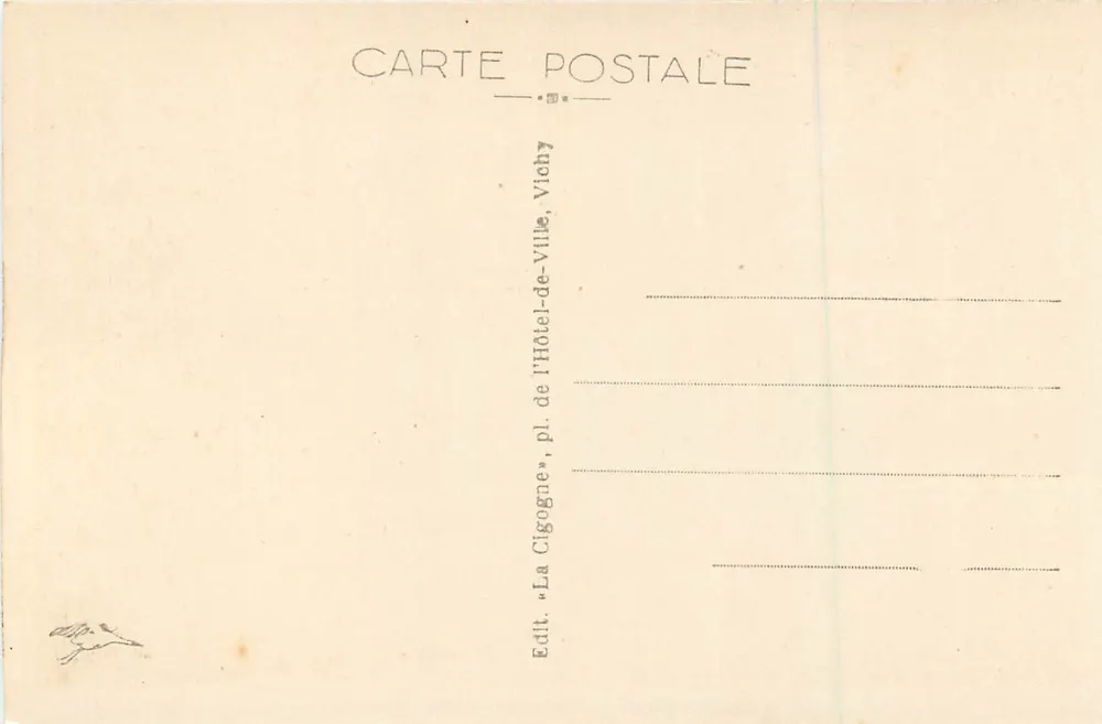 Vichy - A Orangerie dos Célestins — n°396 - Verso
