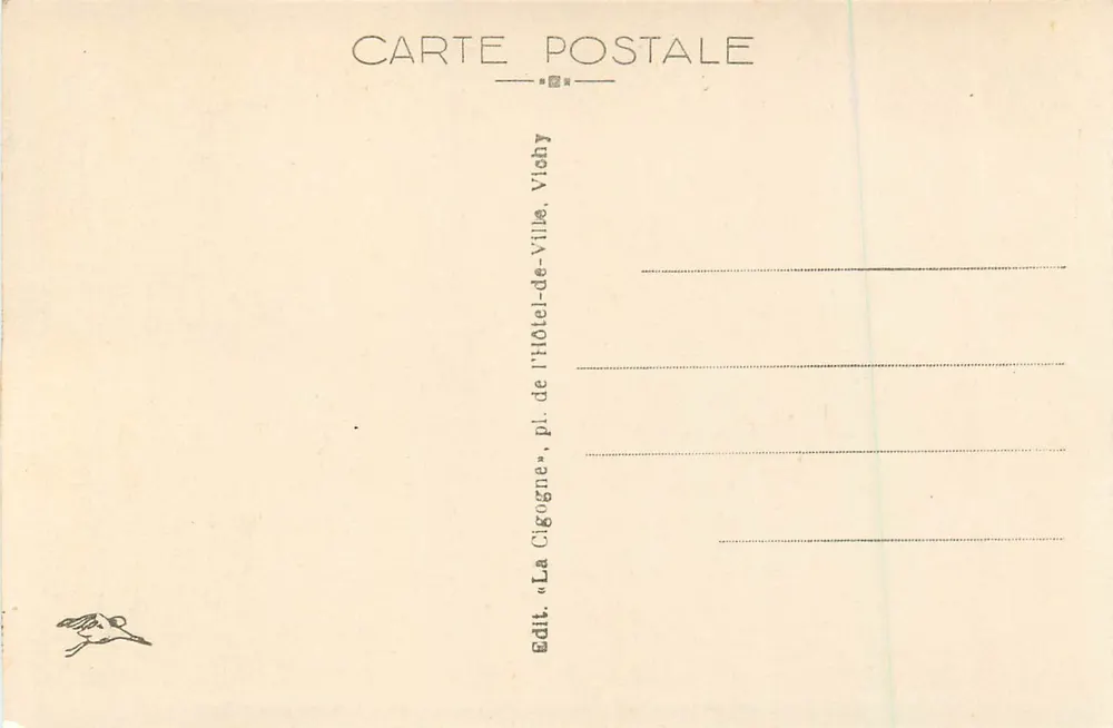 Vichy — Erstklassiges Thermalbad — Haupteingang - Rückseite