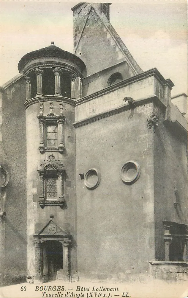 Bourges — Tourelle d'Angle (XVIe s.) — Hôtel Lallemant — LL. — N° 68 - Recto
