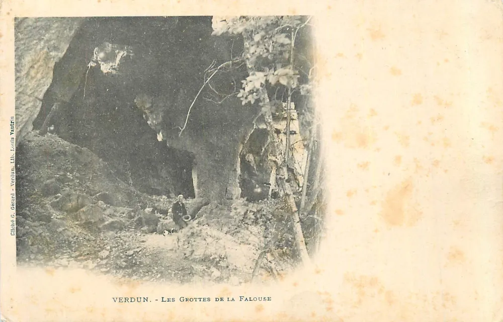 Verdun - De Grotten van de Falouse — Uitgever G. Gérald, Lith. Louis Vautrin - Voorkant