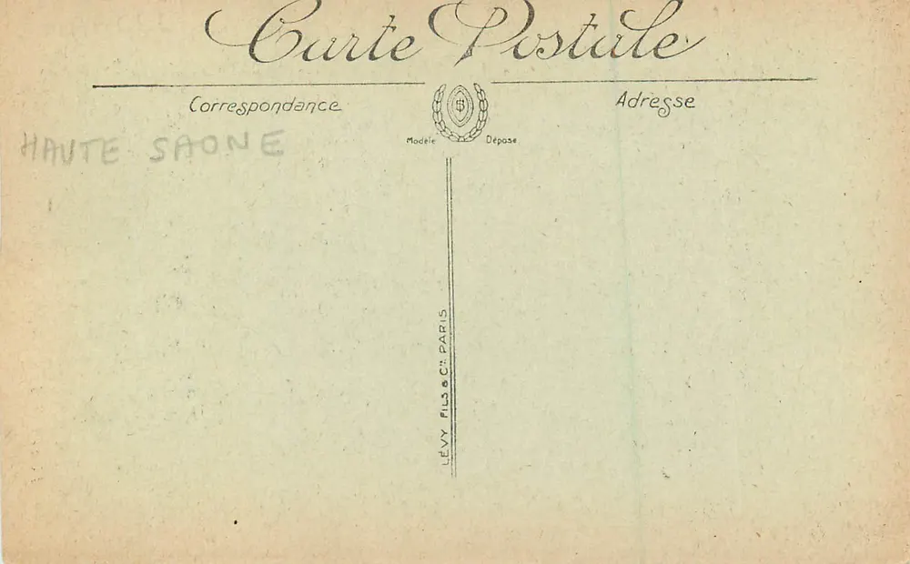 LUXEUIL-LES-BAINS — Altes Rathaus — Verlag: Lévy Fils & Cie, Paris - Rückseite