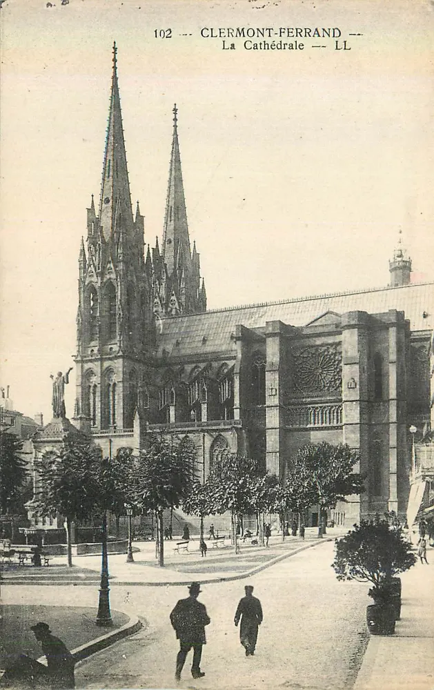 Clermont-Ferrand — A Catedral — LL — n° 102 - Frente