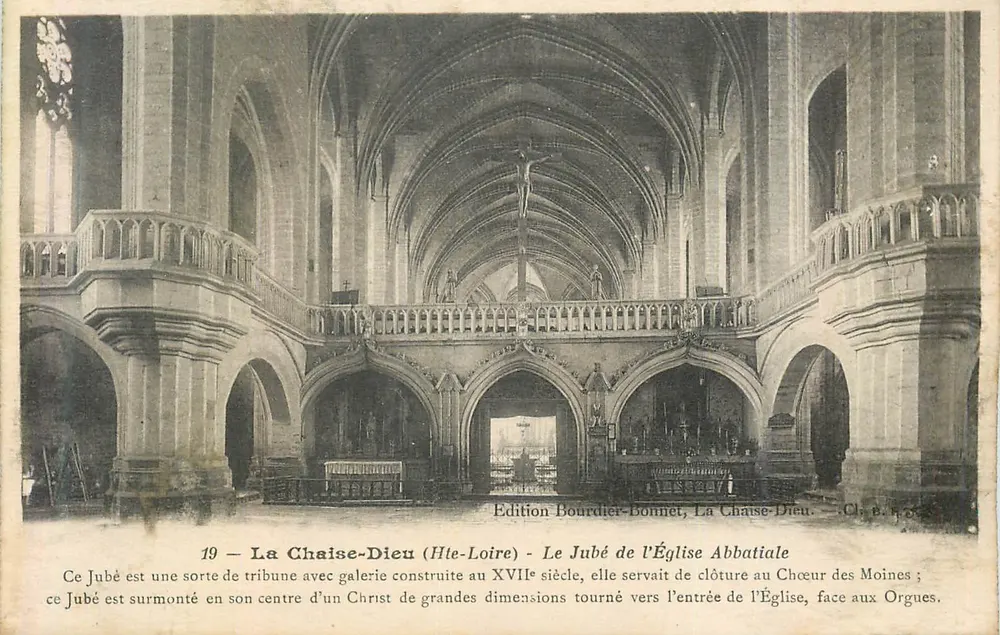 La Chaise-Dieu (Hte-Loire) — Der Jubé der Abteikirche — Edition Bourdier-Bonnet - Vorderseite