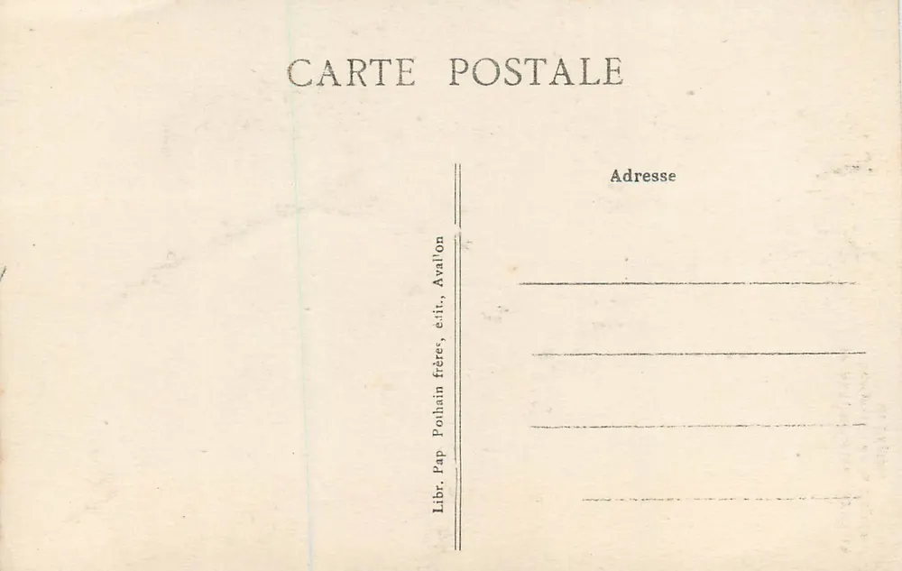 Saint-Père-sur-Vézère — Skulpturen der Kirchenfassade — Librairie Polhain frères, Verlag, Avalon - Rückseite