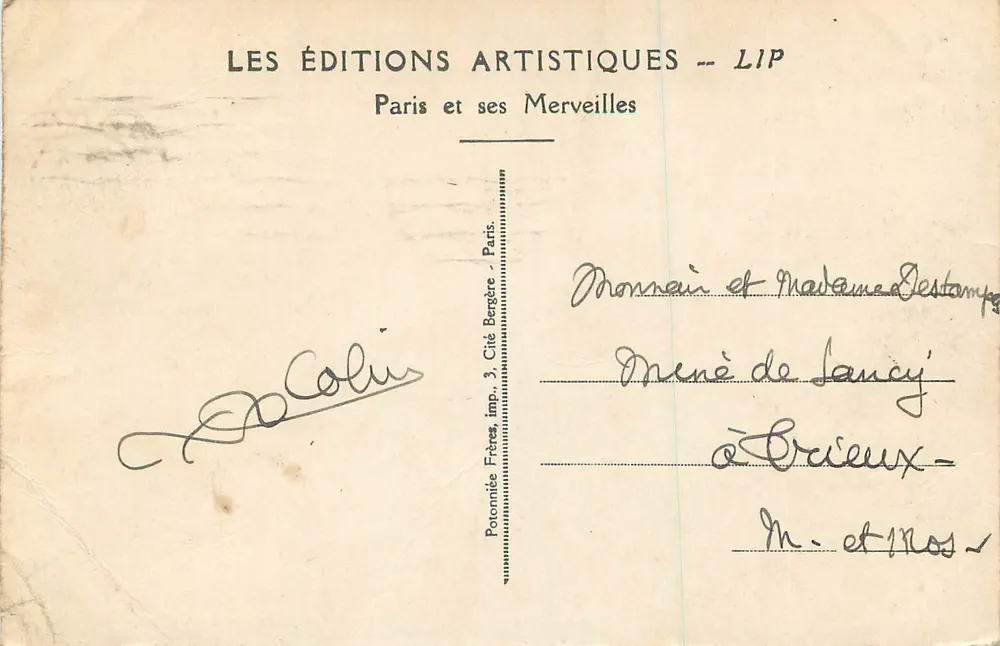 Paris, La Conciergerie et le Pont au Change — Les Éditions Artistiques -- LIP - Verso
