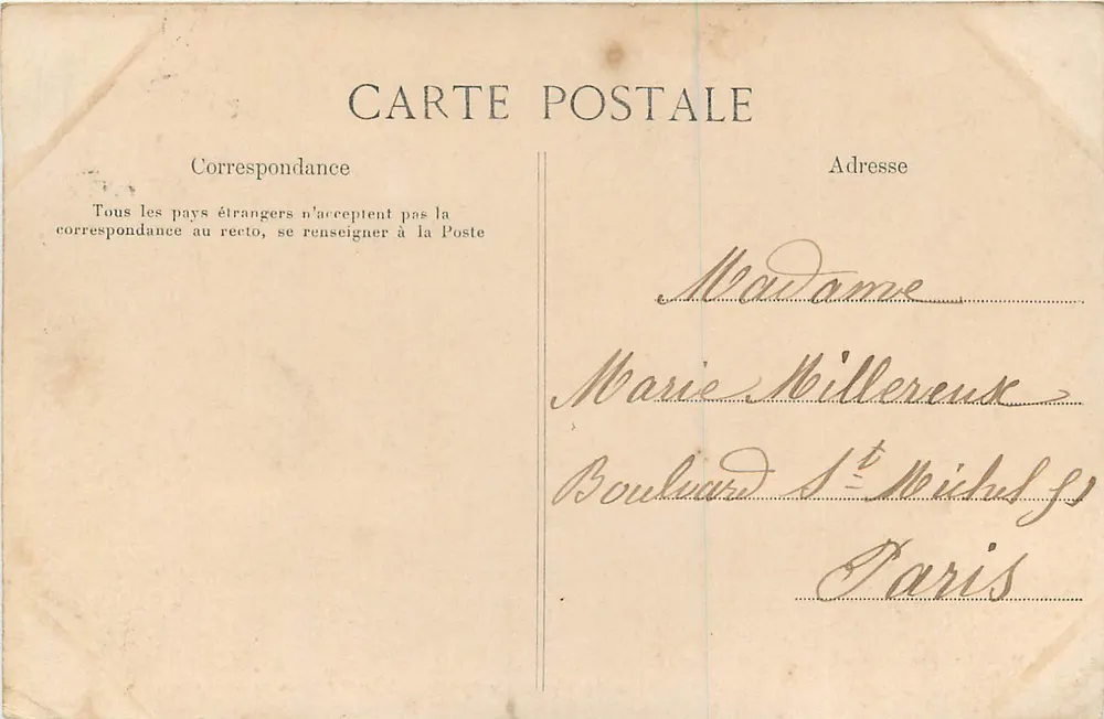Corbeil — Grab des 1. Grafen von Corbeil in der Kirche Saint-Spire — Mardelet, Verlag Corbeil, Nr. 99 - Rückseite