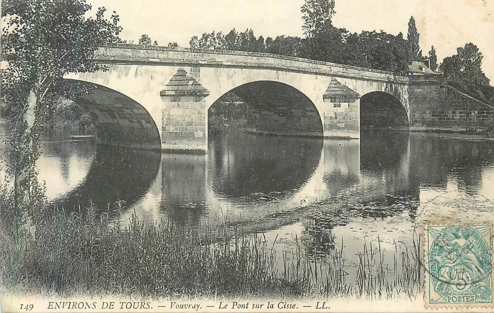 Vouvant — Le Pont sur la Cisse — LL. Éditeur LL. N° 149 - Recto