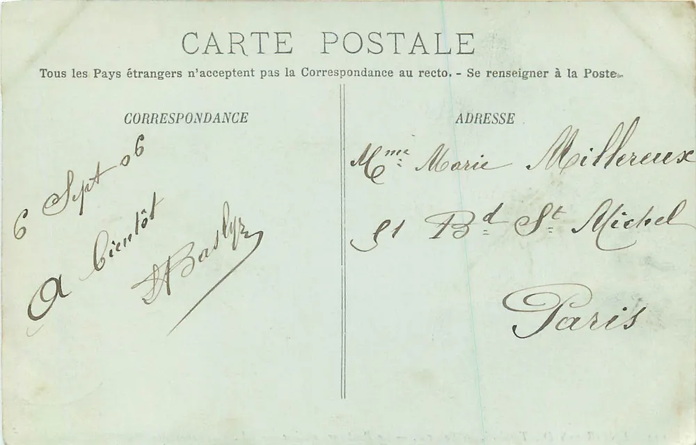 Vouvant — Le Pont sur la Cisse — LL. Éditeur LL. N° 149 - Verso
