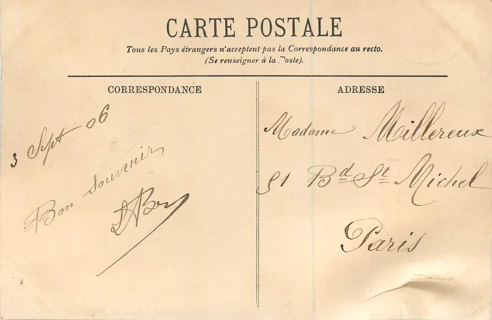 Tours — La Gare — LL. — Éditeur LL. (n° 64) - Verso