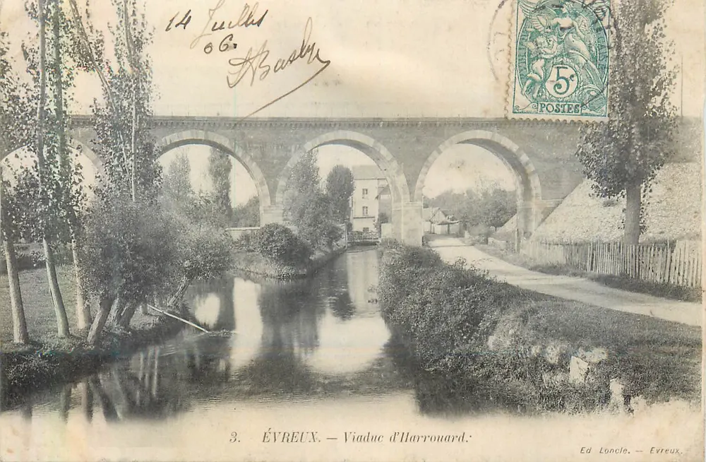 Évreux — Viaduc d'Harrouard — Ed. Lanclé, Évreux - Frente
