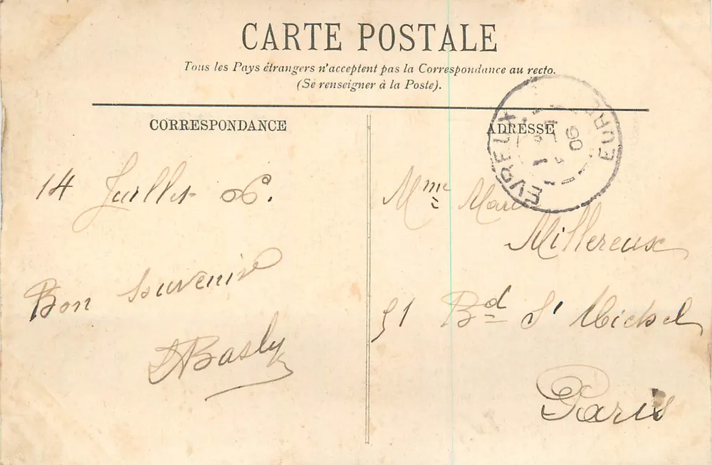 Évreux — Viaduc d'Harrouard — Ed. Lanclé, Évreux - Verso