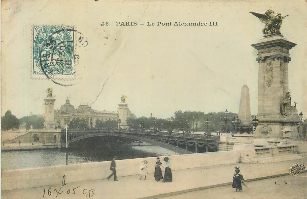 Paris — Le Pont Alexandre III — éditeur C.M. n°46 - Frente