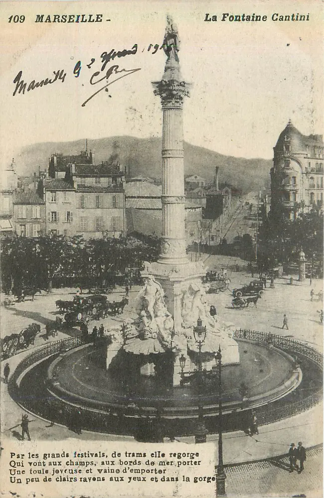Marseille - A Fontaine Cantini — Phototype Rose, n°109 - Frente