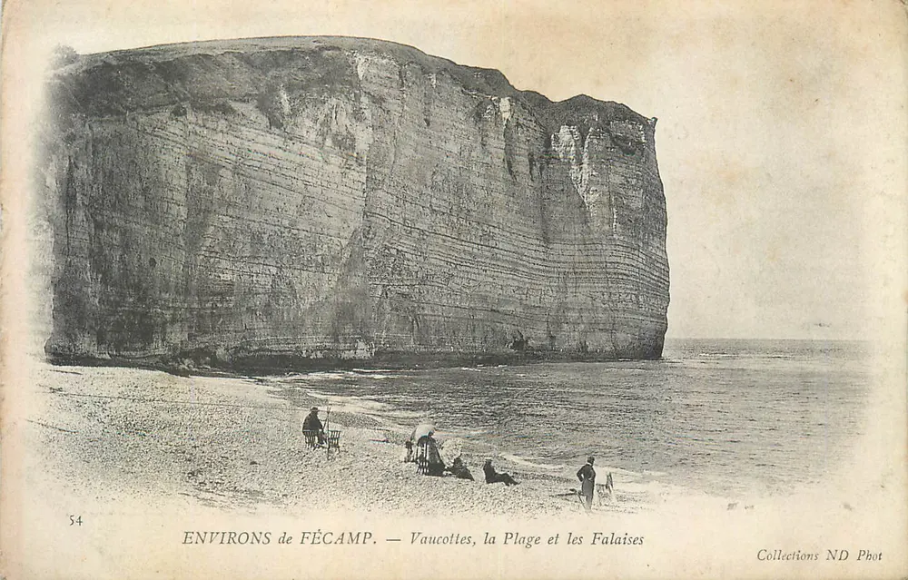 Umgebung von Fécamp — Vaucottes, die Strände und die Klippen — Collections ND Phot - Vorderseite