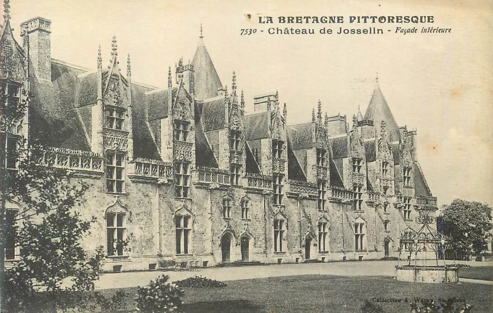 Schloss Josselin — Innenfassade — Sammlung A. Wurpy, St-Brieuc - Vorderseite