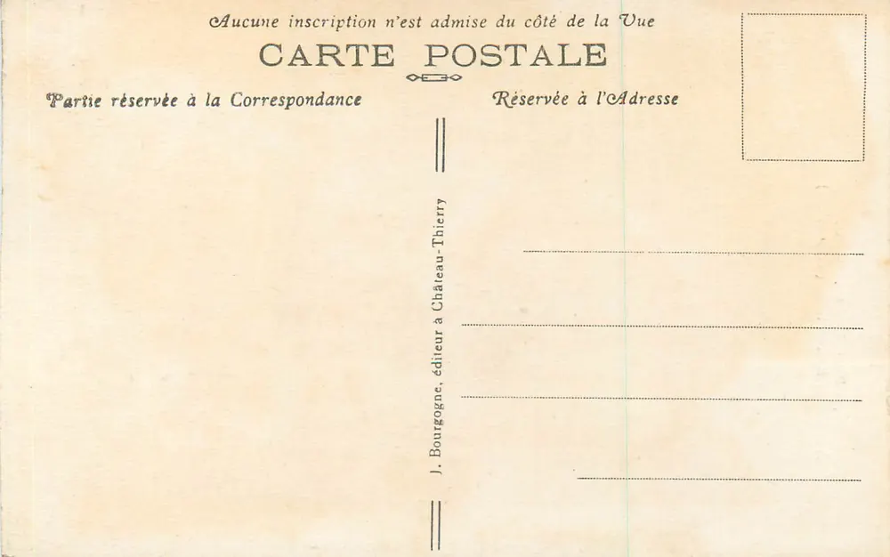 Provins (S.-et-M.) — Alte Festungen (13. Jahrhundert) — J. Bourgogne, Verlag Château-Thierry - Rückseite