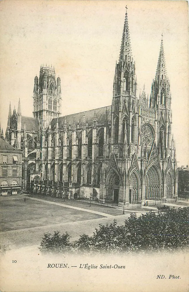 Rouen — A Igreja de São Ouen — ND. Fot. n°10 - Frente