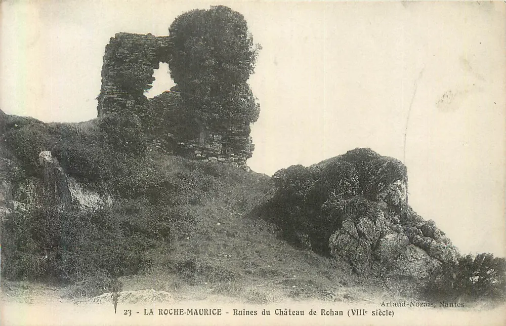 La Roche-Maurice — Ruinen des Schlosses Rohan (8. Jahrhundert) — Artlaud-Nozais, Nantes, n°23 - Vorderseite