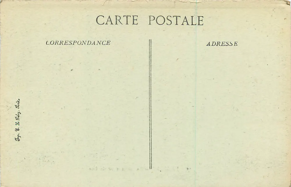 Jösselin — O Castelo visto de frente — Editor E. & D. Dury, Sainte-Suzanne - Verso