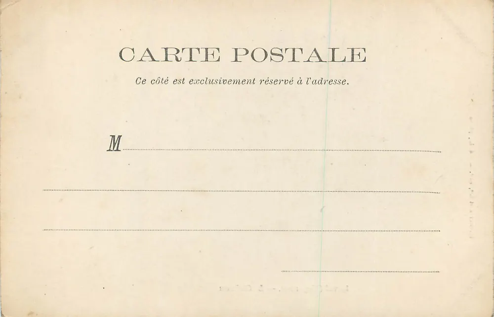 Laval (Mayenne) — O Castelo — Hachette et Cie, edição — Ed. L. foto - Verso