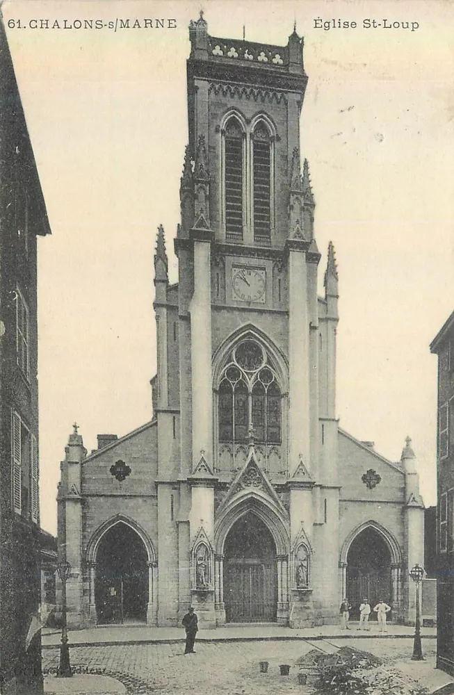 Chalons-sur-Marne — Igreja de Saint-Loup — Editor não identificado, n° 61 - Frente