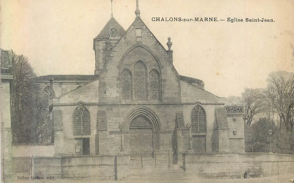 Chalons-sur-Marne — Igreja de São João — Debar Frères, editor - Frente